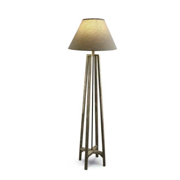 ONE Light Wood Nostalgia - staanlamp - 154 cm - bruin