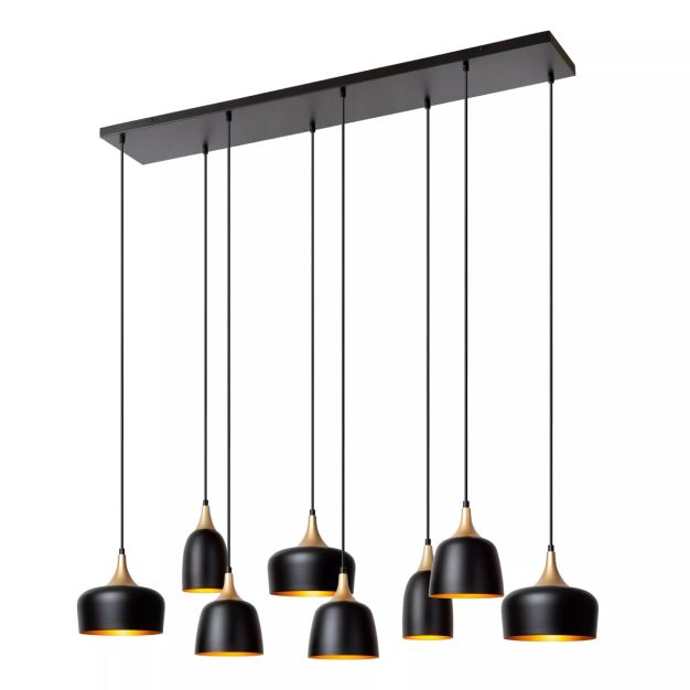 Lucide Chayanne - hanglamp - 125 x 35 x 156,5 cm - zwart