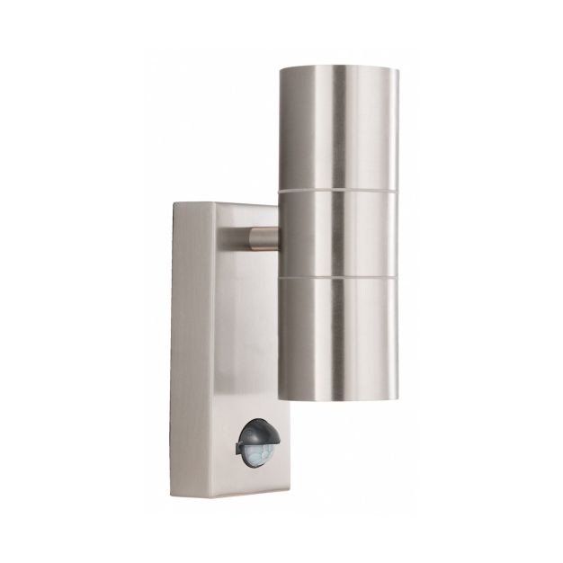 Searchlight Sunderland - buiten wandverlichting met bewegingsmelder - 7 x 21, cm - IP54 - roestvrij staal