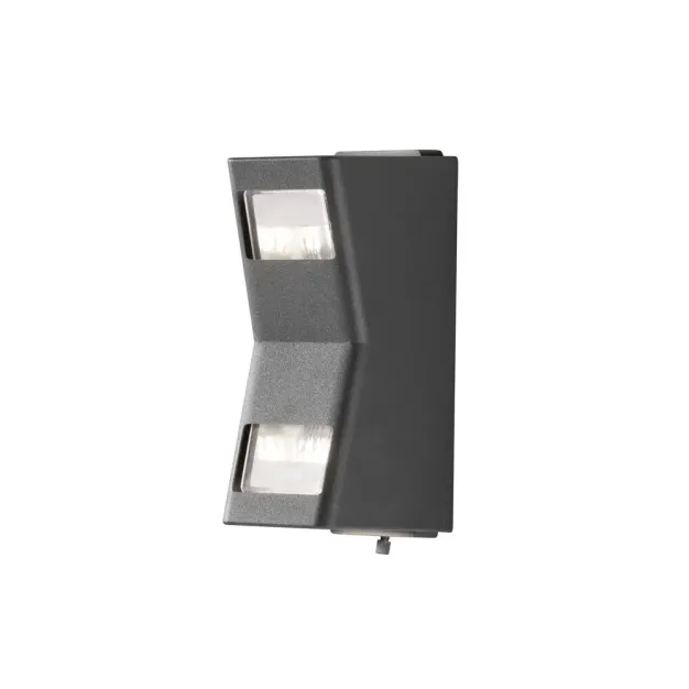 Konstsmide Potenza - buiten wandlamp - 9 x 11 x 23 cm - IP54 - antraciet