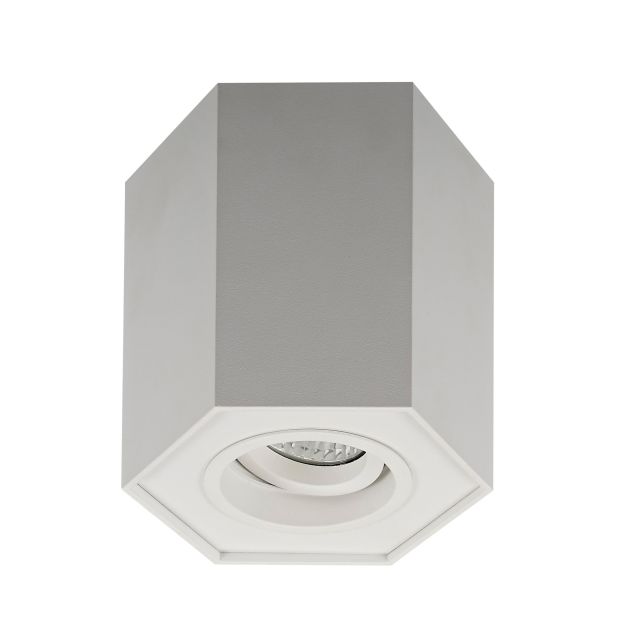 Zuma Line Polygon CL R - opbouwspot 1L - 12 x 12 cm - wit
