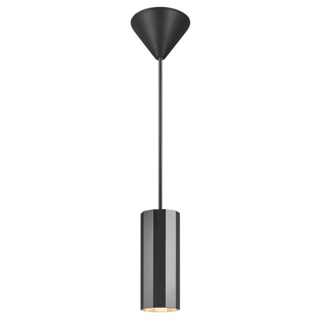 Nordlux Alanis - hanglamp - Ø 6 x 215 cm - zwart