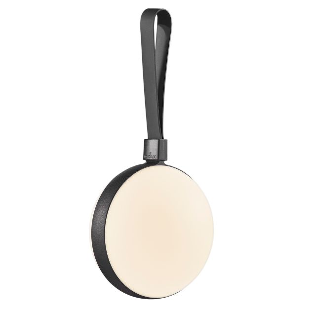 Nordlux Bring To-Go 12 - draagbare lamp met oplaadbare batterij - 12 x 26 x 9,3 cm - 1W LED incl. - IP54 - wit en zwart