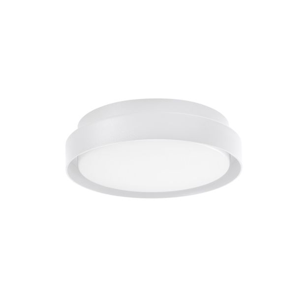 Nova Luce Oliver - buiten plafondverlichting - Ø 27 x 7 cm - 20W LED incl. - IP65 - zandwit