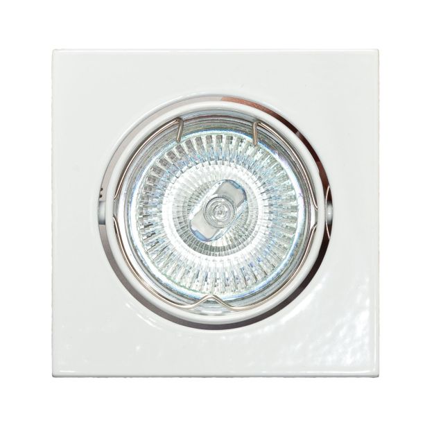 ETH Dublin III - inbouwspot - 80 x 80 mm, Ø 74 mm inbouwmaat - wit