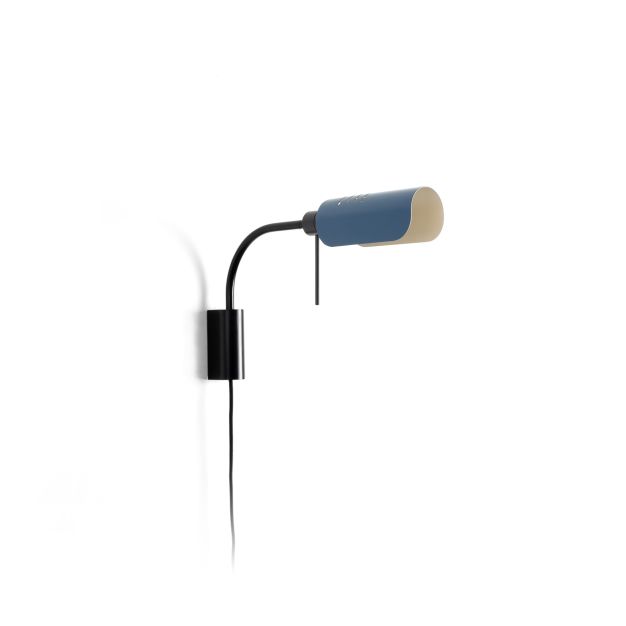 Faro Martinica S - wandverlichting met schakelaar - 47,2 x 8 cm - zwart en blauw