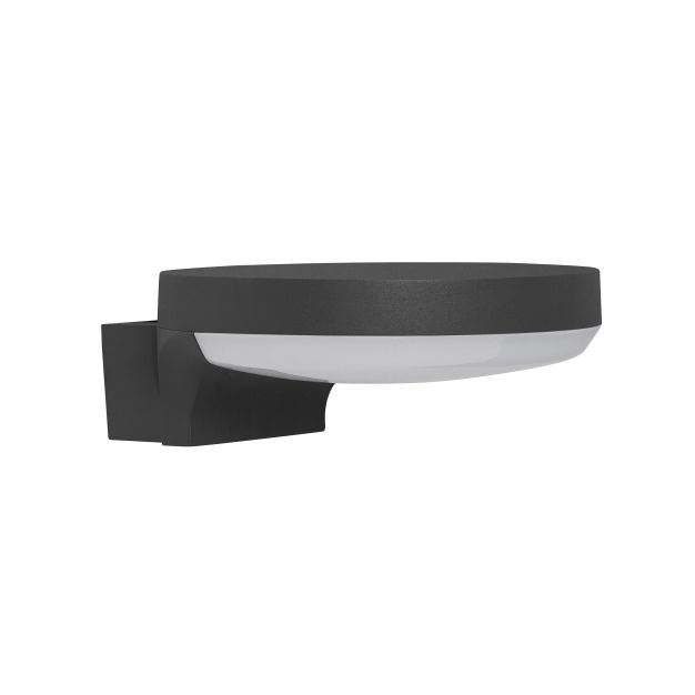 Nova Luce Enzi - buiten wandverlichting - 18 x 18 x 7 cm - 17W LED incl. - IP54 - donkergrijs