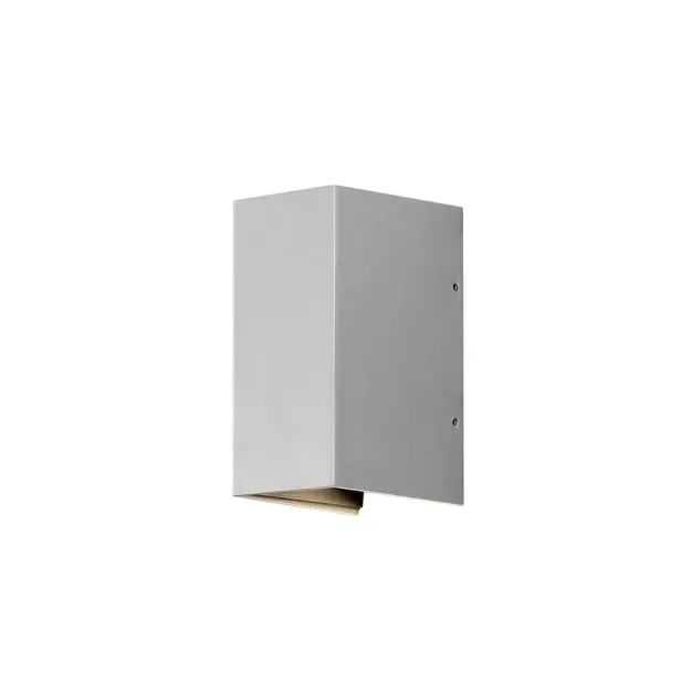 Konstsmide Cremona - buiten wandlamp met 2 regelbare lichtbundels - 8 x 11 x 17 cm - 6W LED incl. - IP54 - grijs