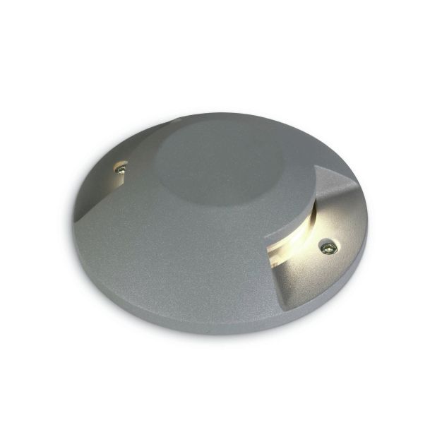 ONE Light Ground Surface Mounted Range - grondspot - Ø 20 x 4,2 cm - 2 x 6W LED incl. - IP67 - grijs