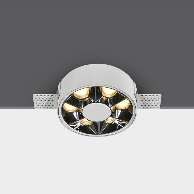 ONE Light Trimless Mirror Range - inbouwspot - Ø 78 mm, Ø 78 mm inbouwmaat - 6W LED incl. - wit