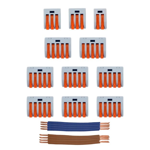 wago verbindingsset voor plafondplaat met 14 lichtpunten