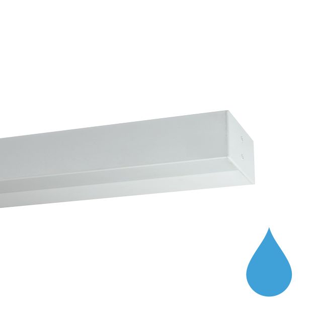 Lichtkoning Wall Line - wandlamp - 3,3 x 7 cm profiel - 19,2W LED per meter - wit - IP65 ledstrip en driver