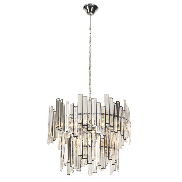 Maxlight Nemo - luster - Ø 55 x 120 cm - chroom