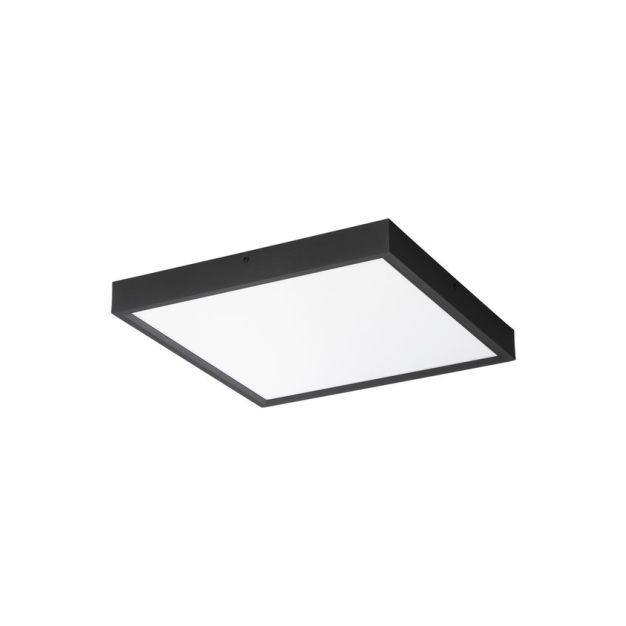 Nova Luce Itos - plafondlamp - 40 x 40 x 4,5 cm - 32W LED incl. - zandzwart