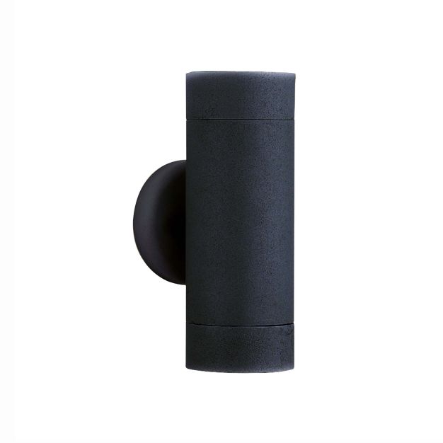 Searchlight Exeter - buiten wandverlichting - 8 x 16 cm - IP44 - zwart