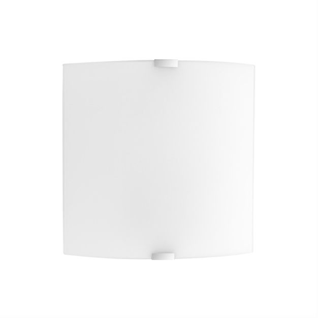 Nova Luce Quale - plafondverlichting - 26 x 26 x 7 cm - wit en chroom