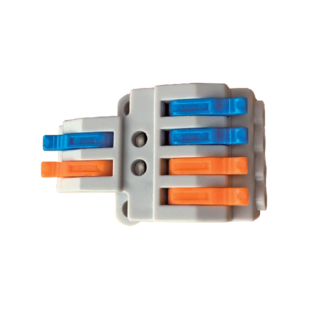 Elmark - lusterklem 4mm² - 2 in / 4 uit
