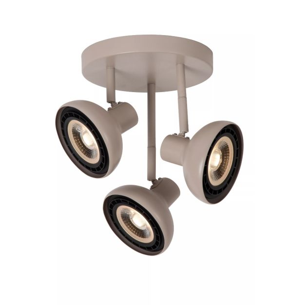Lucide Sensas - opbouwspot - Ø 25,8 cm x 26,8 cm - beige