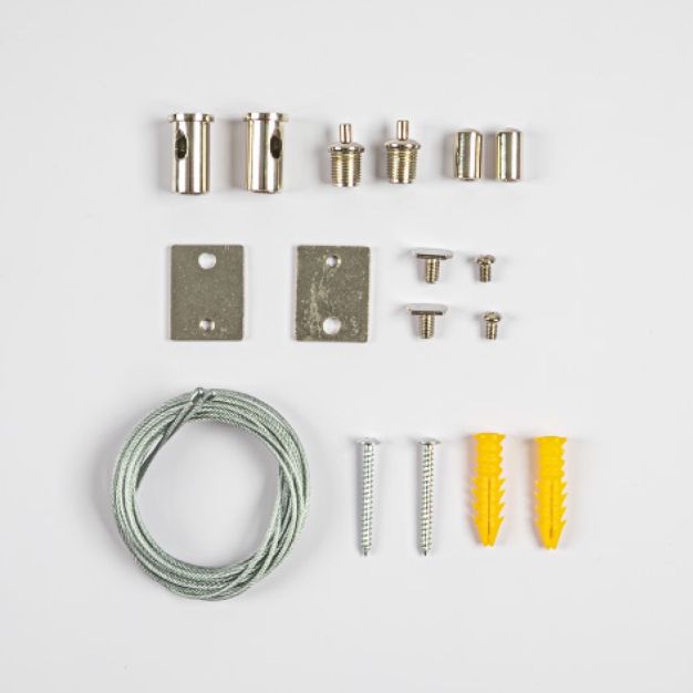 VK Lighting Eiva  - magnetisch railsysteem - ophangset - 150 cm - zilver