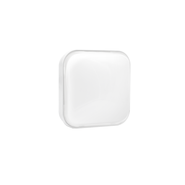 Century Italia Simply - wand/plafondlamp - 15 x 6,2 x 15 cm - 16W LED incl. - IP65 - wit - wit (4000K)