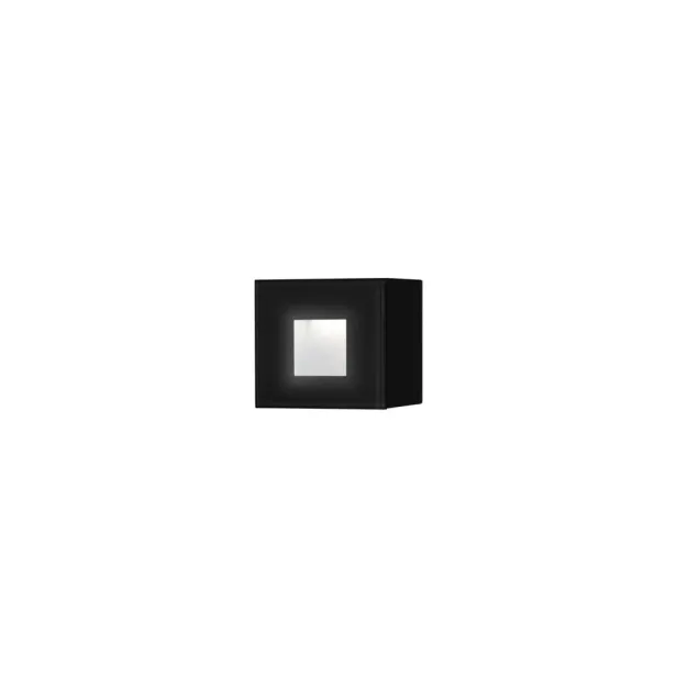 Konstsmide Chieri Small - buiten wandlamp - 8 x 5 x 8 cm - 1,5W LED incl. - IP54 - zwart