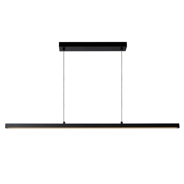 Lucide Sigma - hanglamp - 147,7 x 8,2 x 150 cm - 36W dimbare LED incl. - zwart