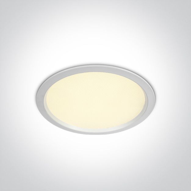 ONE Light Downlights Fixed LED - inbouw plafondverlichting - Ø 170 mm, Ø 160 mm inbouwmaat - 24W LED incl. - IP44 - wit