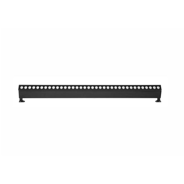 Nova Luce Wall Washer RGB - 100 x 5,5 x 12 cm - 36W LED incl. - IP67 - zwart