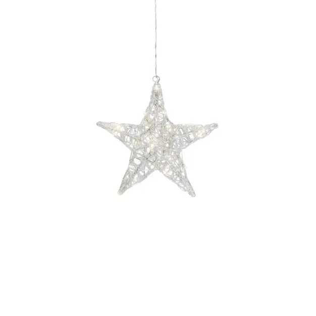 Konstsmide kerstverlichting - kerstster - 32 x 8 x 34 cm - transparant