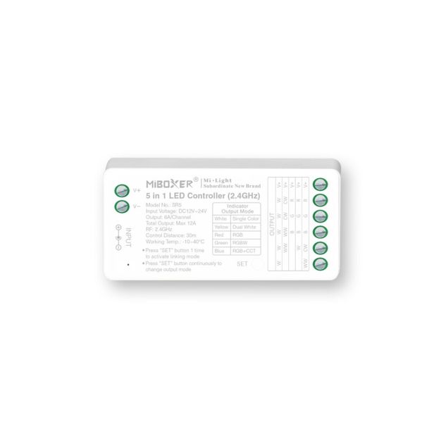 KLUS LED-controller MONO,CCT,RGB,RGBW,RGBW+CCT - 5-in-1 - 12 tot 48V - 288W