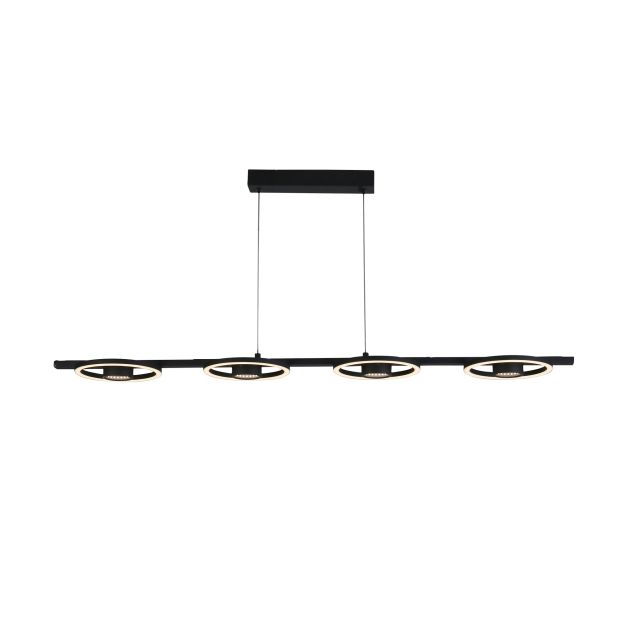 Searchlight Space - hanglamp - 120 x 120 cm - 36W LED incl. - zwart