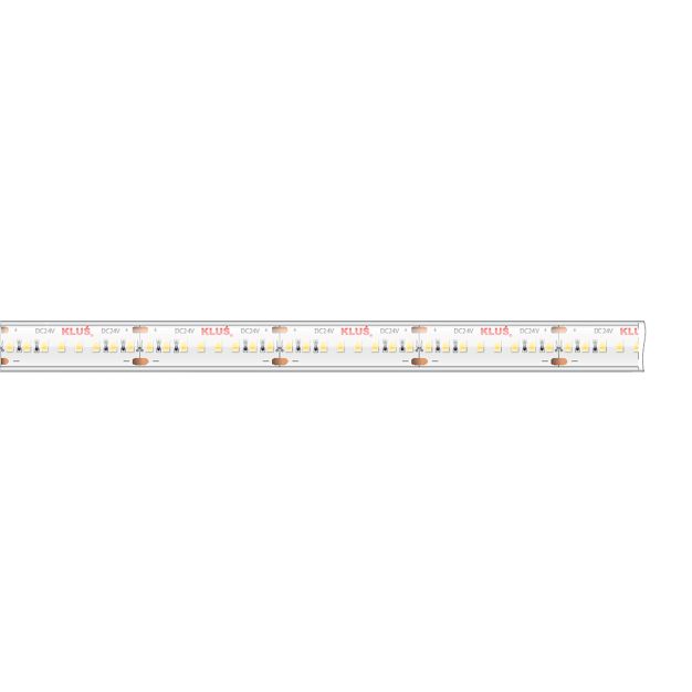 Klus LED strip - 1,2cm breed, 500cm lengte - 24Vdc - dimbaar - 9,6W LED per meter - 240 LEDs per meter - IP65