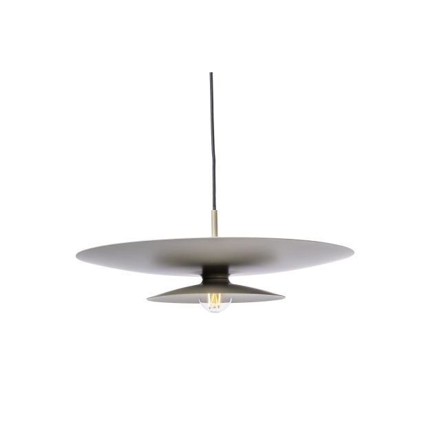 Artdelight Linares - hanglamp - Ø 50 x 16,5 cm - kaki