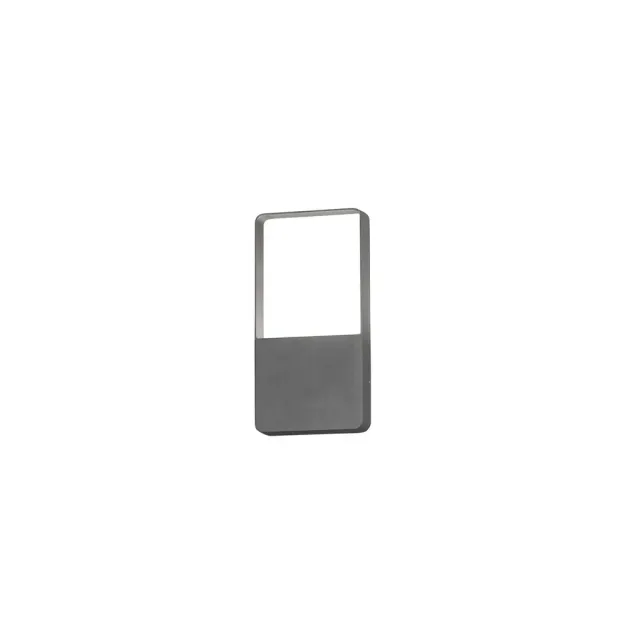 Konstsmide Matera - buiten wandlamp - 12,5 x 5,5 x 24,5 cm - 6W LED incl. - IP54 - antraciet