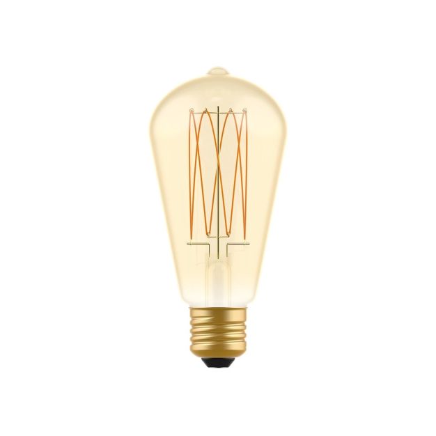 Creative Cables LED filament lamp - Ø 6,4 x 14,9 cm - E27 - 7W dimbaar - 2700K - amber