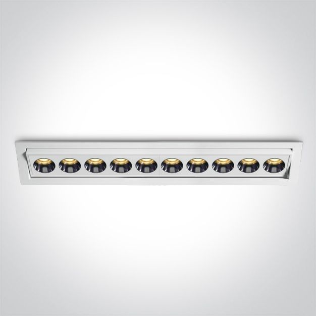 ONE Light Trimless Mirror Range - inbouwspot - 290 x 52 mm, 280 x 43 mm inbouwmaat  - 24W LED incl. - wit