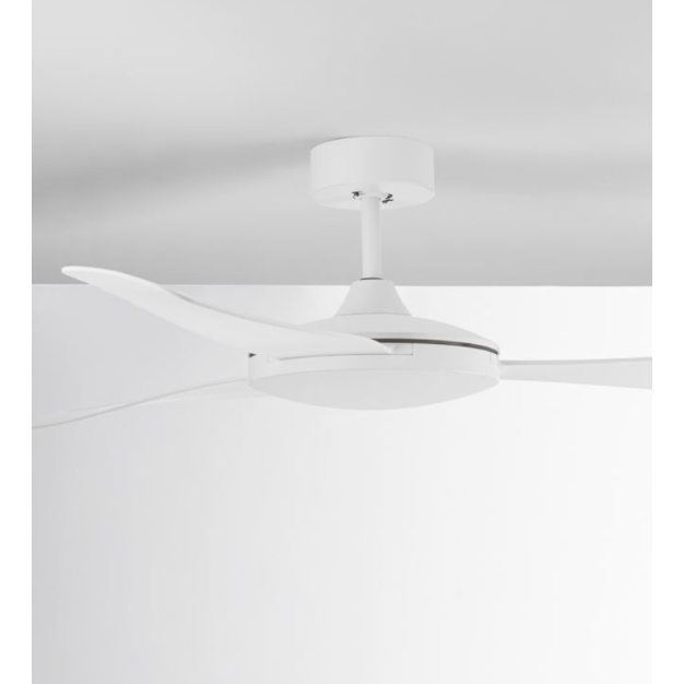 Nova Luce Blaire - Plafondventilator met afstandsbediening - Ø 132 x 42 cm - 38W incl. - wit