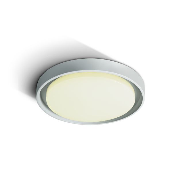 ONE Light Outdoor Project - buiten plafondverlichting - Ø 34 x 5 cm - 30W LED incl. - IP54 - wit