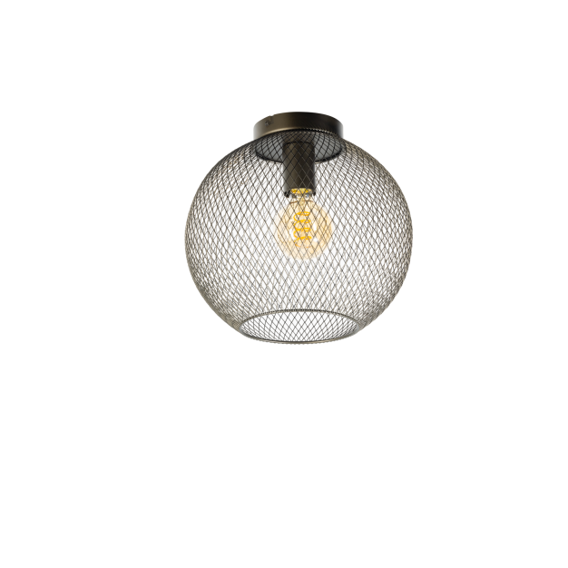 ETH Billie - plafondlamp - Ø 30 x 27 cm - bruin