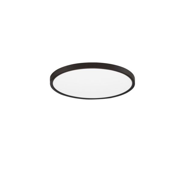 Nova Luce Dixie CCT - plafondlamp - Ø 40 x 2,5 cm - 36W LED incl. - zandzwart
