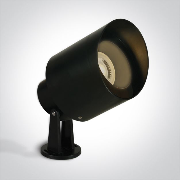 ONE Light Garden Spots - grondspot op piek - Ø 12 x 20,5 cm - IP65 - zwart