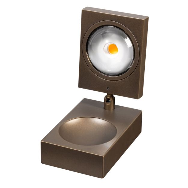 ETH Jake Cube - tafellamp - 8 x 15 cm - 3 stappen dimbaar - 10W LED incl. - anodisch bruin