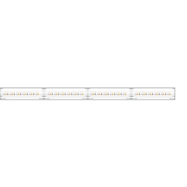 Klus LED strip - 1cm breed, 500cm lengte - 24Vdc - 15,3W LED per meter - 384 LEDs per meter - IP65 - RGB+W