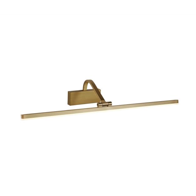 Searchlight LED Picture Lights - wandverlichting - 70 x 11 cm - 17W LED incl. - geborsteld goud