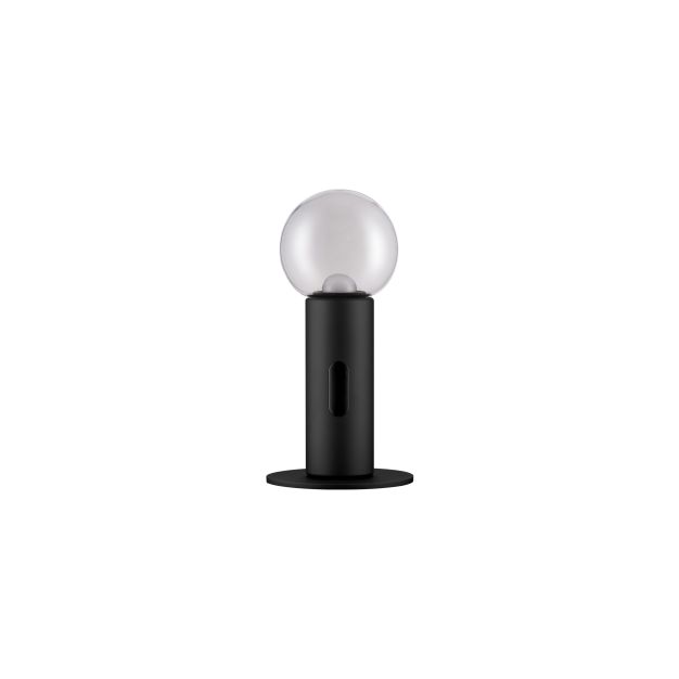 Nova Luce Chronos - tafellamp - Ø 15 x 30 cm - 11W dimbare LED incl. - zwart