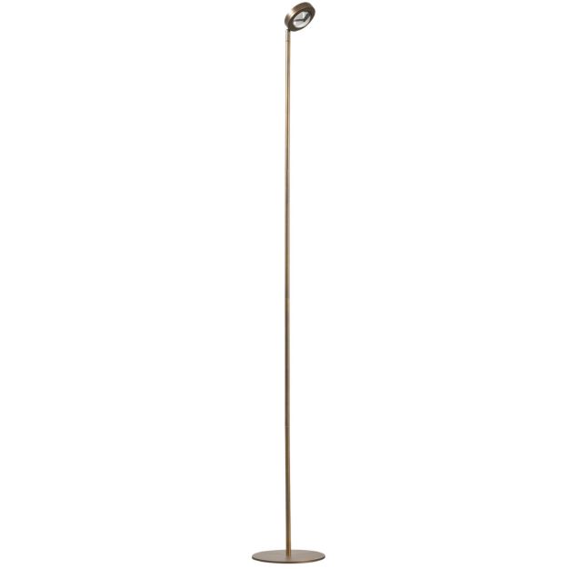 ETH Jake Round - vloerlamp - 154 cm - 3 stappen dimbaar - 9W LED incl. - bruin