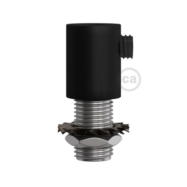 Creative Cables - snoeraanspanner - Ø 1,3 x 1,7 cm - metalen design trekontlaster - zwart