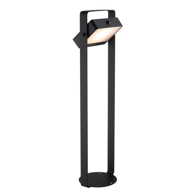 Nordlux Saulio Solar - tuinpaal op piek - Ø 17 x 60 cm - 4,45W LED incl. - IP44 - zwart
