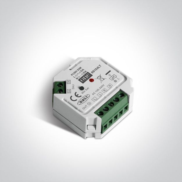 Dali/Push to Dim to Triac converter suitable for Triac dimmable lamps and fittings.