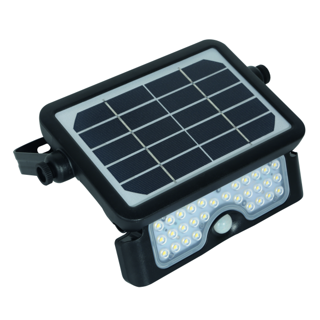 Century Italia Dverso - verstraler op zonne-energie - 21,7 x 3,3 x 14,9 cm - 5W LED incl. - IP65 - zwart